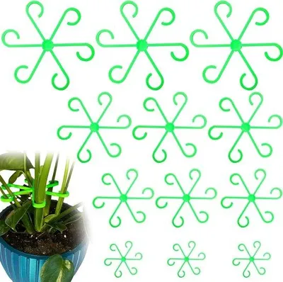 Image de Support pour plantes, 12 pièces, fixations solides, vert