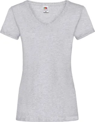 Produktbild von Damen T-Shirt Lady-Fit Valueweight V-Neck T - Heather Grau, XL