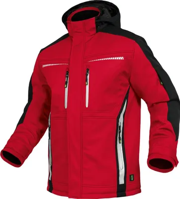Produktbild von Leibwächter Winter-Softshelljacke Flex-Line  Gr. XL rot/schwarz