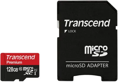 Produktbild von Transcend TS64GSDU3, 128 GB, MicroSDHC, Klasse 10, MLC, 90 MB/s, Class 1 (U1)