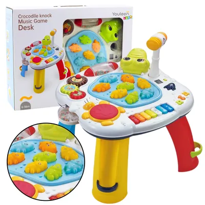 Productafbeelding van Interactieve educatieve tafelpianotrommel Krokodil