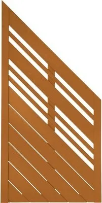 Produktbild von Zaun Abschlusselement Konsta Reddy 90 x 180/90 cm rechts, kirschbaumoptik