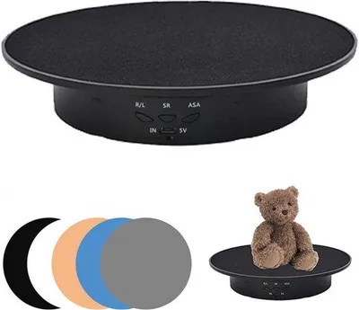 Produktbild von Elektrische Display-Stand mit 360°-Drehfunktion, 8 kg Tragfähigkeit und 20 cm Durchmesser