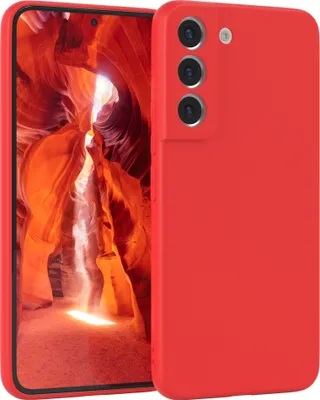 Produktbild von EAZY CASE - TPU Hülle für Samsung Galaxy S22 5G, TPU Case stoßfeste Handyhülle, weiches Cover mit Kameraschutz, Silikonhülle in Rot