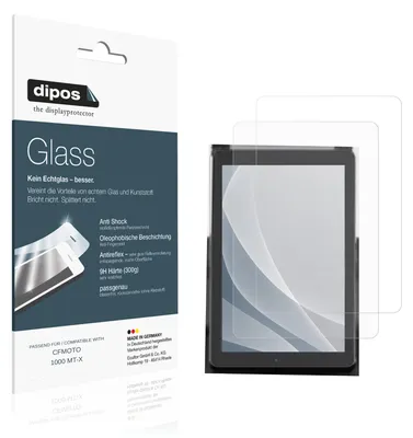 Produktbild von 2x Schutzfolie für CFMOTO 1000 MT-X matt - Anti-Shock 9H Folie dipos Glass Kunststoffglas
