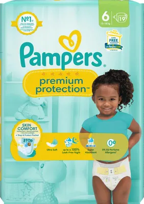 Produktbild von Pampers Windeln Premium Protection Gr. 6 Extra Large (13-18 kg), 19 St