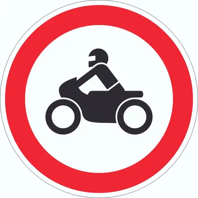 Produktbild von Aufkleber Kreis Verbot Krafträder Symbol Ø300mm