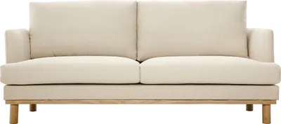 Produktbild von Miliboo - Skandinavisches 3-Sitzer-Sofa beige HOBART