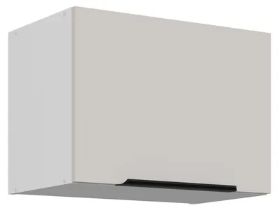 Produktbild von Küchen Kurzhängeschrank 50 cm COMO Kaschmir beige matt + Weiß matt Küche Küchenzeile Küchenblock Einbauküche