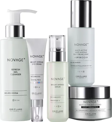 Produktbild von Oriflame Novage+ Bright Intense Set 5-tlg.