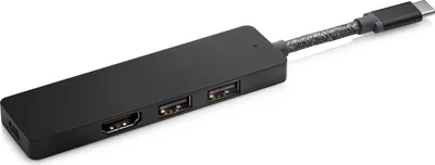 Produktbild von HP ENVY USB-C Hub, USB 3.2 Gen 1 (3.1 Gen 1) Type-C, HDMI, USB 2.0, USB 3.2 Gen 1 (3.1 Gen 1) Type-A, USB 3.2 Gen 1 (3.1 Gen 1) Type-C, 170 mm, 28 mm, 9 mm, 43 g