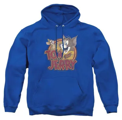Immagine prodotto di Felpa con cappuccio "Tom & Jerry" - "Water Damaged", unisex, per uomo/donna, modello TV39426 (taglia L), colore blu reale