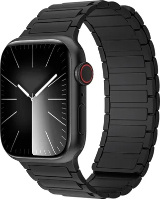 Image de Bracelet de remplacement en silicone magnétique de haute qualité pour Apple Watch SE 2023 40 mm, noir