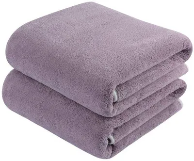 Obrázek produktu pro Ibenzoa® Sada velkých ručníků z mikrovlákna (2 kusy, 76 x 152 cm) – rychleschnoucí, bez vláken, fialová