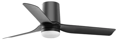 Zdjęcie produktu dla Energooszczędny wentylator sufitowy z oświetleniem LED i pilotem Mini Punt Tub 90 cm Czarny / Czarny