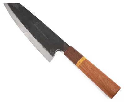 Produktbild von handgeschmiedetes Bunka oder Chef Kochmesser gehärtet mit 19cm Klinge