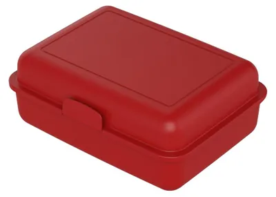 Obrázek produktu pro Velký školní box na svačinu - dětský box na svačinu bez BPA s oddělovacím tácem a zámkem - robustní box na svačinu vyrobený v Německu - standardní červená barva