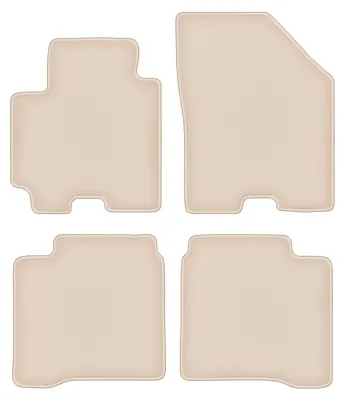Produktbild von DURBAN Beige Velours-Fußmatten-Set für Suzuki Baleno II Schrägheck (2015-)