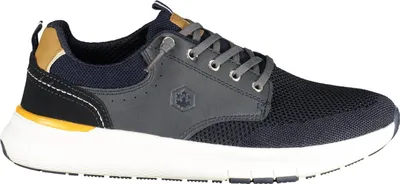 Immagine prodotto di Moderna scarpa sportiva da uomo in blu con dettagli a contrasto marroni