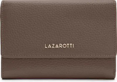 Produktbild von Lazarotti Leder Geldbörse Bologna Leather Zip Wallet With 15 Card Slots Taupe braun