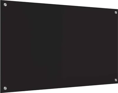 Image de vidaXL Dos de cuisine noir 100 x 60 cm Verre trempé