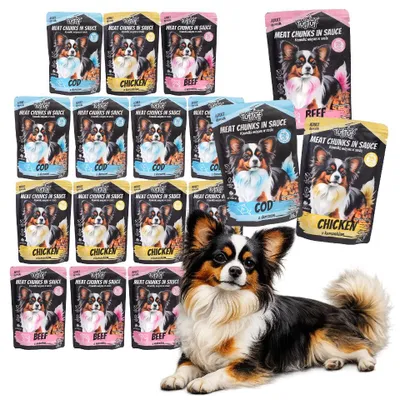 Produktbild von Tuftuf | Nassfutter - Hundefutter - 20x100g - Mix Dergeschmäcker - Vollnahrung - Nassfutter
