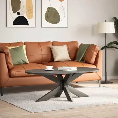 Image de vidaXL Pied de table basse en forme d'araignée Anthracite 98x58x(42-43) cm Acier