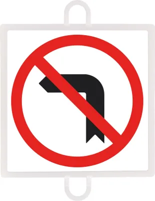 Produktbild von Verkehrsverbotstafel Nr. 5 (Linkskurve)
