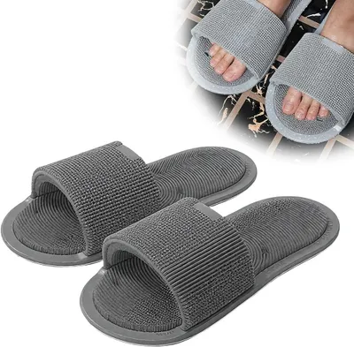 Productafbeelding van 1 voetmassageborstel, schoenen met acupressuurmassage, voetkussenmassageapparaat voor plantaire fasciitis