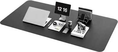 Zdjęcie produktu dla YSAGi podkładka pod mysz skórzana zamszowa 120x60cm ciemnoszara