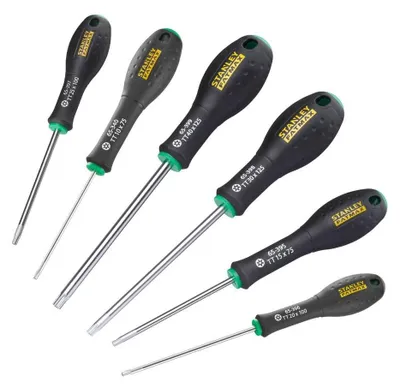 Immagine prodotto di Set di cacciaviti Stanley FatMax, 6 pezzi, acciaio cromo-vanadio, impugnatura ergonomica antiscivolo