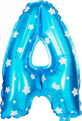 Produktbild von Buchstaben Luftballon 40CM Folienballon Blau A