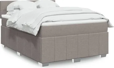Produktbild von Möbel Boxspringbett mit Matratze Taupe 140x190 cm Stoff - Klassische Betten 3287067