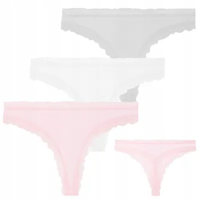 Immagine prodotto di Slip donna - Slip donna taglia XL - Set di 3 slip a string - Slip in pizzo - Per donna