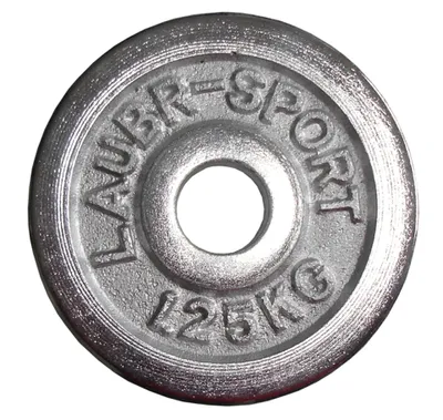 A single weight plate on a white background.