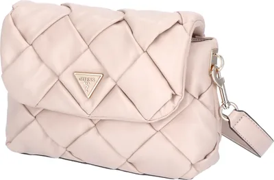 Produktbild von GUESS Zaina Flap Shoulder Bag Damen Handtasche stone Größe: UNI