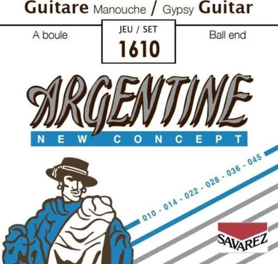 Obrázok produktu pre Savarez 1610 Argentine Gyspy Jazz – extra ľahké – s guľatým koncom