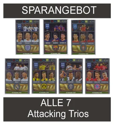 Image de Panini FIFA 365 - Adrenalyn XL 2017 - Les 7 trios offensifs