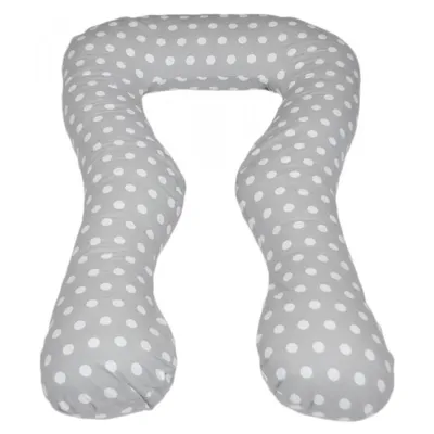 Image de Coussin multi-usages à pois gris