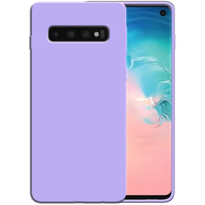 Produktbild von Smartphonica Silikonhülle für Samsung Galaxy S10 Plus Hülle mit weicher Innenseite - Lila