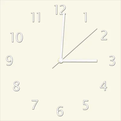 Produktbild von Wallario Design Wanduhr Beige aus Echtglas, Größe 30 x 30 cm