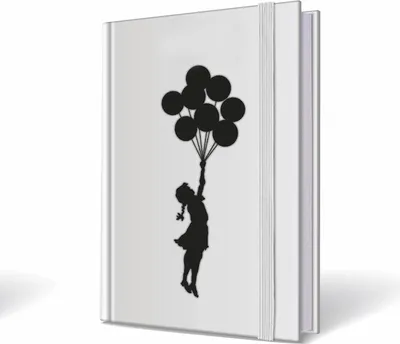 Produktbild von Banksy GIRL WITH BALLOONS Notebook A5