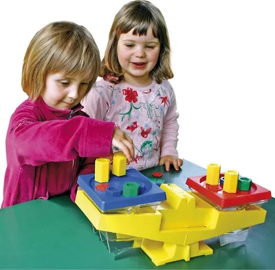 Produktbild von EDUPLAY 120042 Spielwaage mit 24 Sortierbarren, mehrfarbig (1 Set)