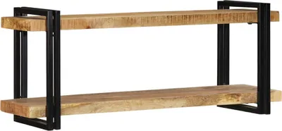 Immagine prodotto di vidaXL Mensola a muro 110x33x45 cm Legno massiccio grezzo mango