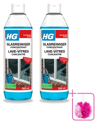 Produktbild von 2 x HG Glasreiniger Konzentrat - 500 ml - Sparpackung - 2 Stücke