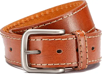 Produktbild von Herren Gürtel Jeans Anzug Kunstleder Gurt Männer 30602 Hellbraun 115 cm
