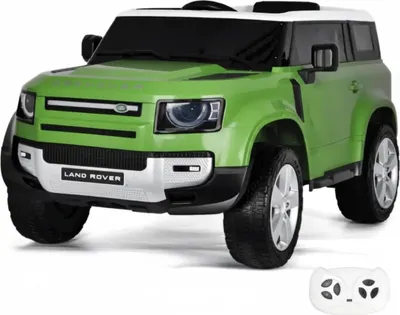 Produktbild von Land Rover Defender 90 Kinder Elektroauto 12V (1–6 Jahre) – Offiziell Lizenziert, mit Fernbedienung, 2 Motoren, EVA-Reifen & Kofferraum – Kinder Elektrofahrzeug Grün