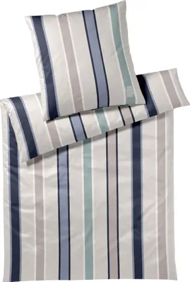 Produktbild von JOOP! Mako-Satin-Bettwäsche-Garnitur Banks Farbe Ocean Größe 155x220+80x80