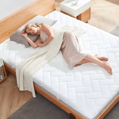 Productafbeelding van Ergonomische boxspringmatras H3/H4 – Luxueus slaapcomfort met persoonlijke ondersteuning, 140x200x18 cm