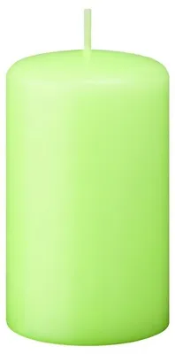 Produktbild von Flachkopf-Stumpenkerzen Kiwi 100 x Ø 60 mm, 4 Stück